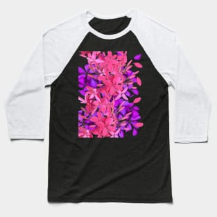 pink and purple flowers Baseball T-Shirt